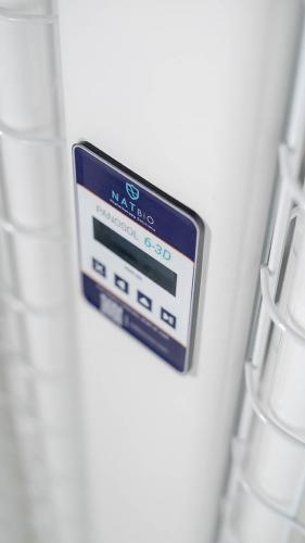 Close up of the Panosol 6-3D home phototherapy device controller.